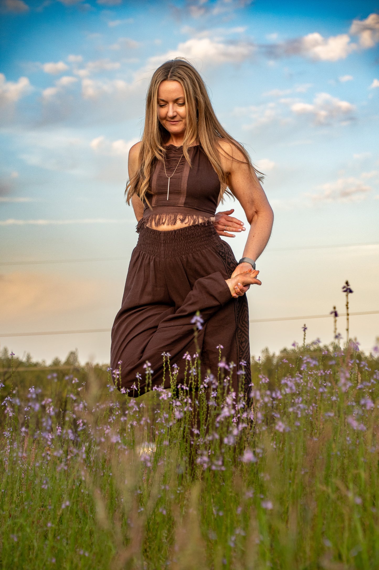 Wild and Woven — Fringe Halter Top - Available in Cream or Brown - One Size Fits Most