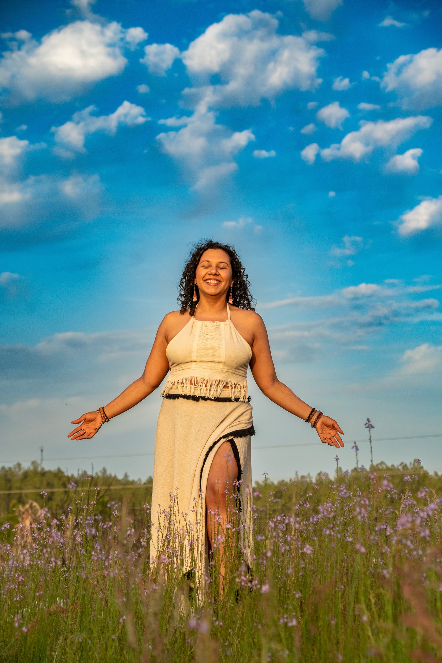 Wild and Woven — Fringe Halter Top - Available in Cream or Brown - One Size Fits Most