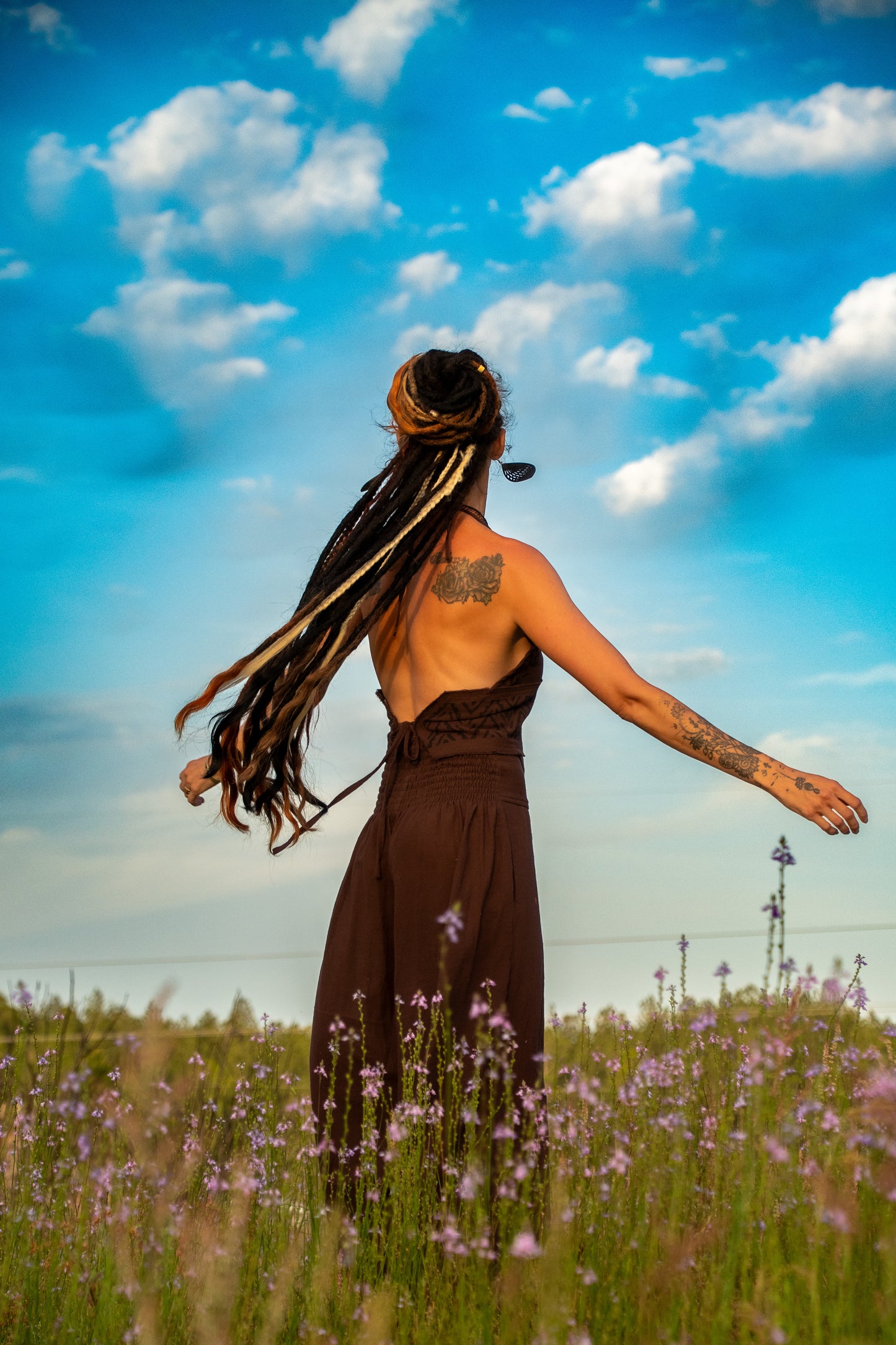 Winds of Change - Tribal Halter Top - Available in Cream and Brown - One Size Fits Most Adjustable