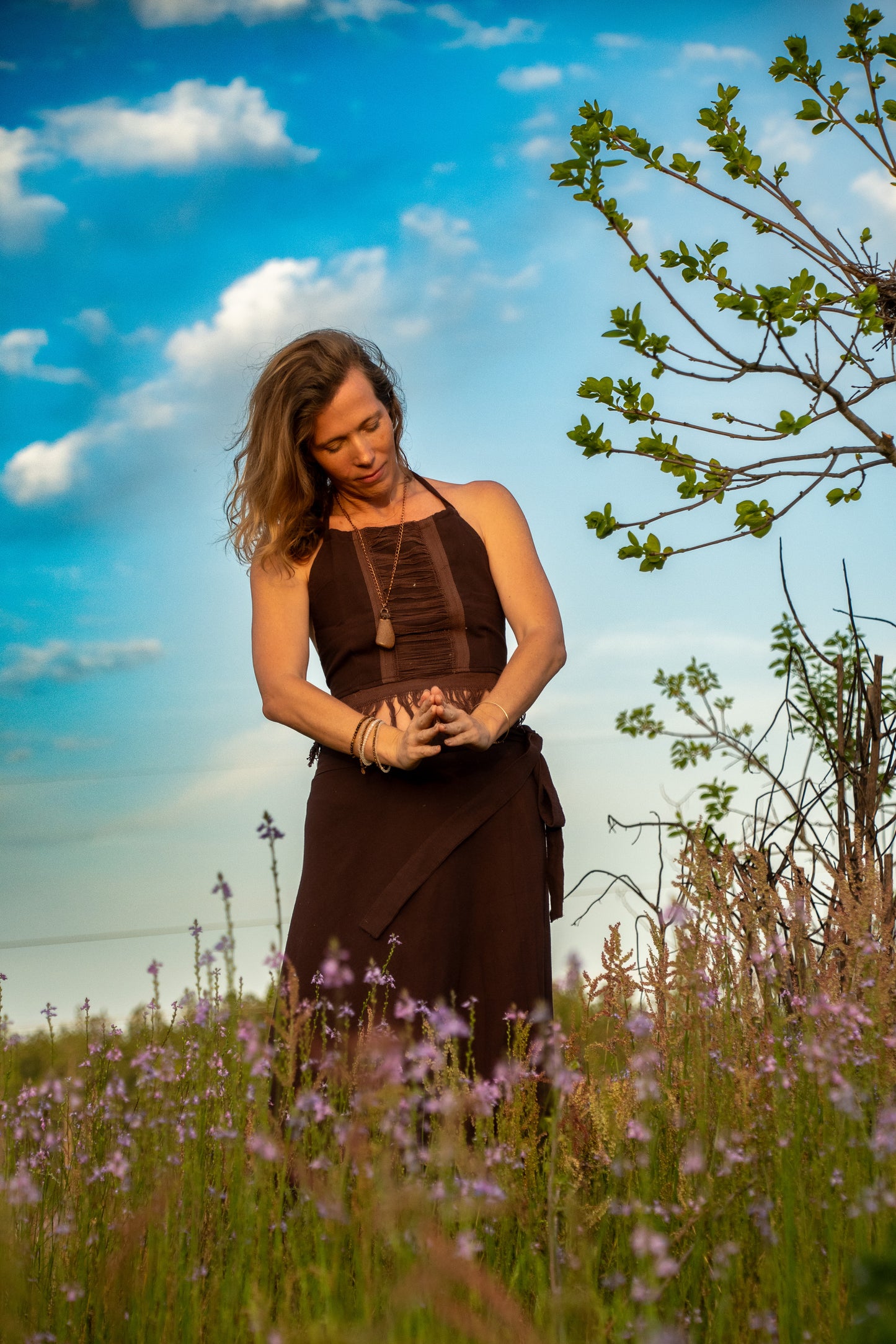 Wild and Woven — Fringe Halter Top - Available in Cream or Brown - One Size Fits Most
